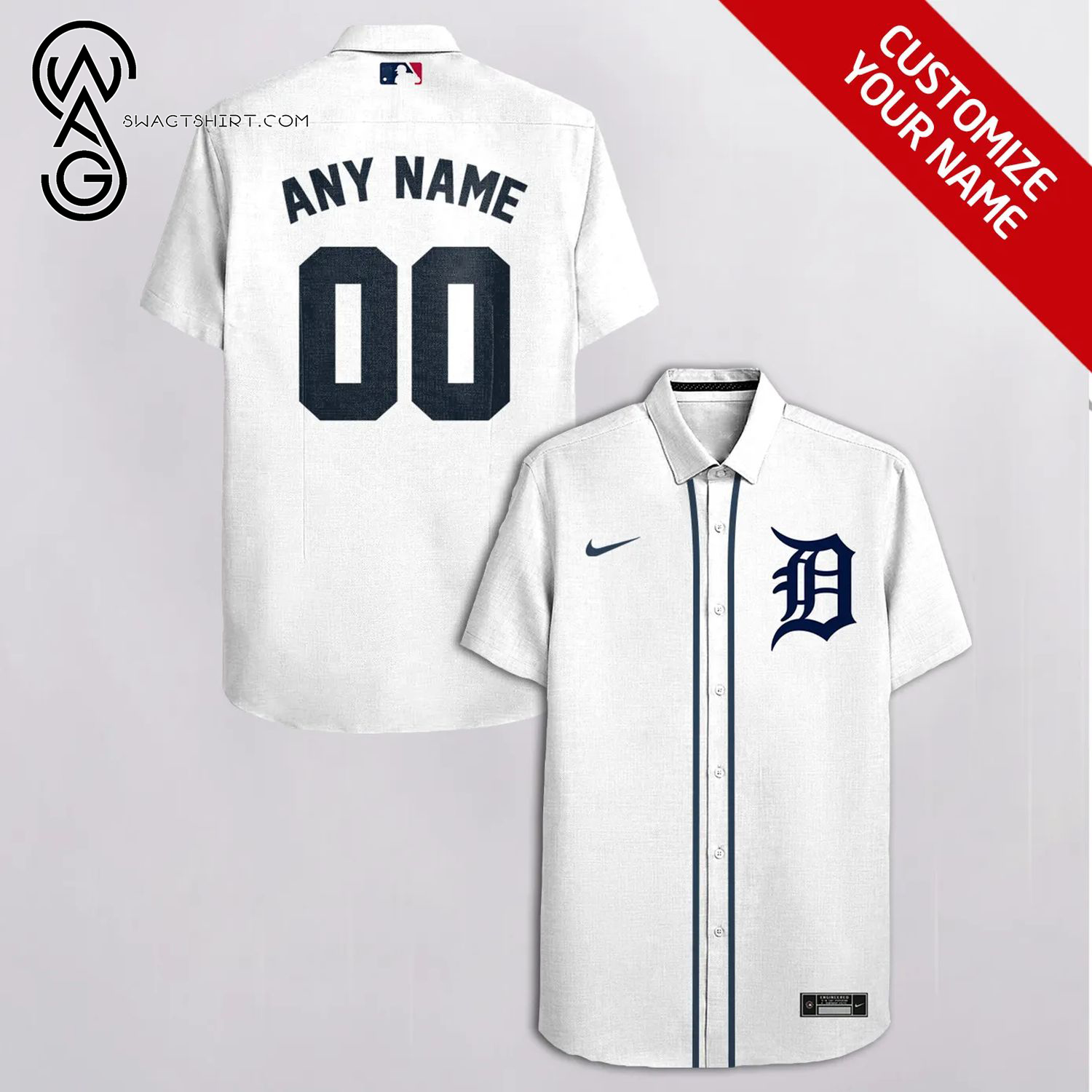 [Top Trending] Detroit Tigers Major League Baseball Full Printing Personalized Hawaiian Shirt